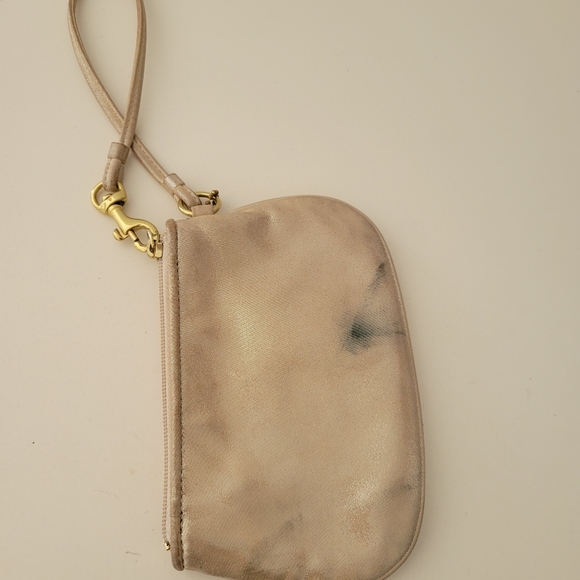 Coach champagne colored wristlet. - Picture 7 of 7